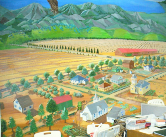 Mural by Ed Morrisey, a man of beauty and peace